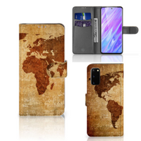 Samsung Galaxy S20 Flip Cover Wereldkaart