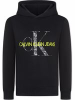 Calvin Klein Kids hoodie à logo imprimé - Noir - thumbnail