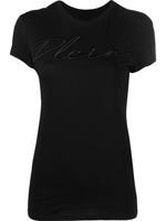 Philipp Plein t-shirt en coton à logo brodé - Noir - thumbnail