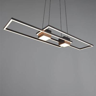 Trio Led hanglamp kantoorAlbany zwart - 347710432