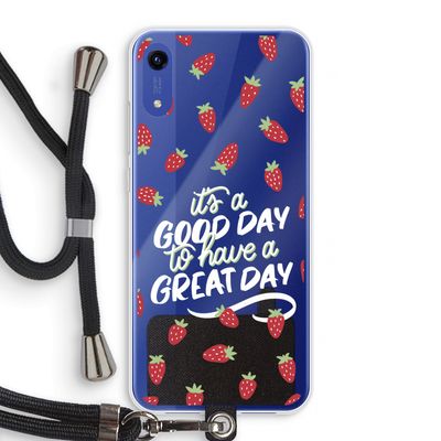 Don't forget to have a great day: Honor Play 8A Transparant Hoesje met koord