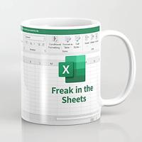 Excel koffiemok, grappige cadeaus voor vrouwen mannen freak in de lakens mok cadeaus voor baas cpa vriend collega's accountant witte keramische kantoormok 11,8 oz Lightinthebox