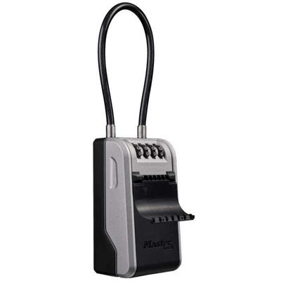 MASTER LOCK - Sleutelkastje aan de buitenkant met handvat - Nieuw ontwerp - Grote capaciteit - Hoge veiligheid - 19,6 x 7,6 x 5,6 cm
