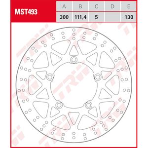 TRW Remschijf, remschijven voor de moto, MST493