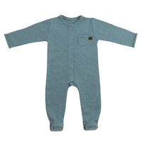 Baby's Only boxpakje met voetjes Melange Stone Green Maat