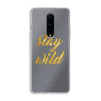 Stay wild: OnePlus 8 Transparant Hoesje