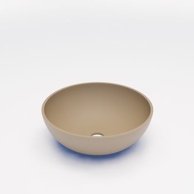 Waskom BWS Dorn 40X40X15cm Rond Solid Beige Mat