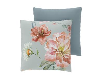 LIVARNO Set van 2 satijnen kussenslopen 50 x 60 cm (bloemen)