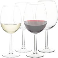 Set van 12 wijnglazen transparant 430/580 ml Set van 12 wijnglazen transparant 430/580 ml