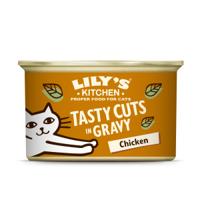 Lily&apos;s Kitchen Cuts in gravy kip natvoer kat 1 tray (24 x 85 g)