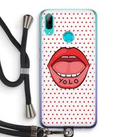 Yolo Denise: Huawei P Smart (2019) Transparant Hoesje met koord
