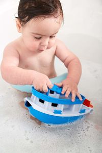 Green Toys Paddle Boat Badboot Blauw, Wit