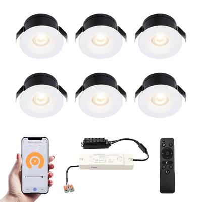 Set van 6 Cadiz Smart LED Mini Inbouwspots - Veranda spots - 12V 3W 200lm - Dimbaar - Wifi & Bluetooth - 2700K - IP44 waterdicht - Wit Set van 6 Cadiz Smart LED Mini Inbouwspots - Veranda spots - 12V 3W 200lm - Dimbaar - Wifi & Bluetooth - 2700K - IP44 waterdicht - Wit