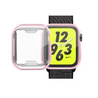 volledige Plating TPU Case voor Apple Watch serie 4 44mm (roze)