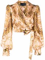 Philipp Plein blouse New Baroque en soie - Tons neutres