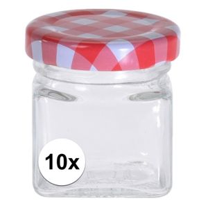 10x Inmaak/weckpotten 50 ml met draaideksel