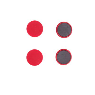 Benson koelkast Magneten rond - Rood - 4x stuks - D35 mm - magneetjes