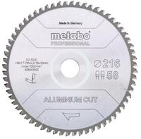 Metabo Accessoires cirkelzaagblad | "aluminium cut prof" | 216x30mm | z58 fz/tz 5° neg - 628443000