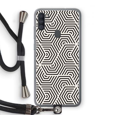 Magic pattern: Samsung Galaxy A11 Transparant Hoesje met koord