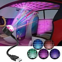 dj verlichting geluid party auto usb mini disco bal lichten rgb multi kleur auto sfeer kamer decoraties lamp magische stroboscoop Lightinthebox - thumbnail