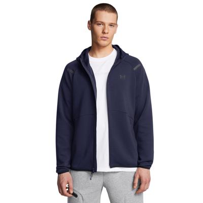 Under Armour Unstoppable Fleece Vest Full-Zip Donkerblauw Zwart