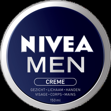 NIVEA MEN Creme Blik 150ml Voor gezicht, lichaam en handen Lichte Formule Met vitamine E Trekt Snel In bij Jumbo