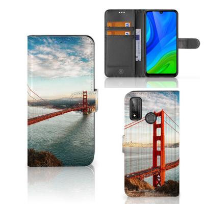 Huawei P Smart 2020 | Flip Cover | Golden Gate Bridge