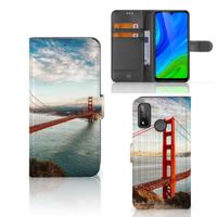Huawei P Smart 2020 | Flip Cover | Golden Gate Bridge