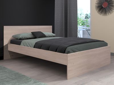 Tweepersoonsbed BRIDANI 140x190 cm brooklyn eik