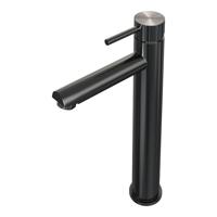 BRAUER Stripe Verhoogde Opbouw Wastafelmengkraan - model A - gunmetal geborsteld PVD 5-GM-002-HD7
