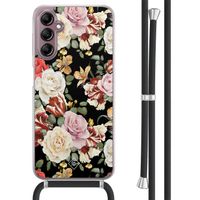 Samsung Galaxy A14 hoesje met koord - Flowerpower Samsung Galaxy A14 hoesje met koord - Flowerpower