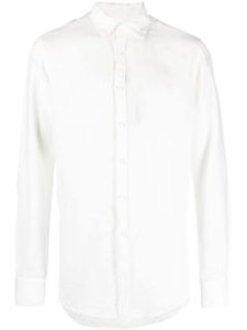 Canali chemise en lin à manches longues - Blanc