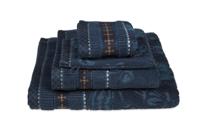 Pip Studio Pip Studio Jasmin Jacquard washandje Donkerblauw 16x22 cm