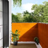 Balkonscherm Oranje 120x700 cm 100% Polyester Oxford