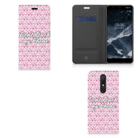 Nokia 5.1 (2018) Design Case Flowers Pink DTMP