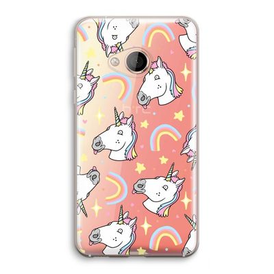 Rainbow Unicorn: HTC U Play Transparant Hoesje