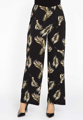 Yoek Broek wijd PALM | Zwart | Maat 54/56