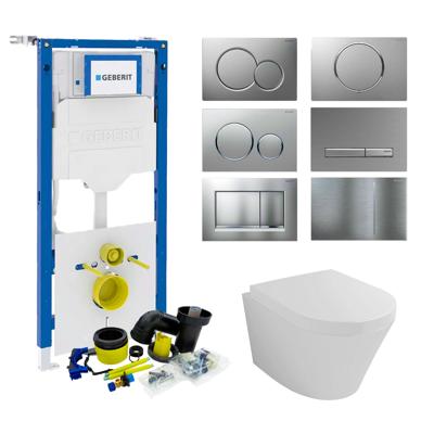 Geberit UP320 Toiletset set12 Wiesbaden Vesta 52 cm met Sigma drukplaat