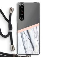A touch of peach: Sony Xperia 1 III Transparant Hoesje met koord