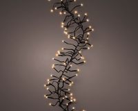 led cluster l600 cm zwart/wit/klassiek warm kerstverlichting - Lumineo