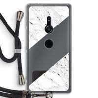 Biggest stripe: Sony Xperia XZ2 Transparant Hoesje met koord