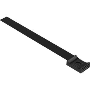 Hebotec HEBOTEC Klittenband sokkel Om te bundelen, Met fitting, Om te schroeven Haak- en lusdeel (b x h) 20 mm x 200 mm Zwart 1 stuk(s)