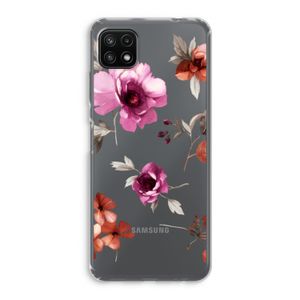 Geschilderde bloemen: Samsung Galaxy A22 5G Transparant Hoesje