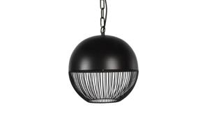 Decostar Zwarte hanglamp gaas Kaspian S Ø 30cm 792513