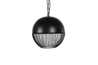 Decostar Zwarte hanglamp gaas Kaspian S Ø 30cm 792513 - thumbnail