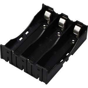 TRU COMPONENTS TC-13220712 Batterijhouder 3 18650 Contactpolen (l x b x h) 78 x 60 x 21 mm