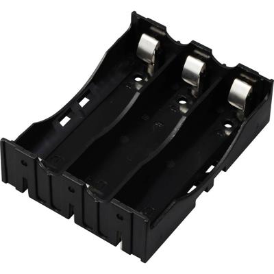 TRU COMPONENTS TC-13220712 Batterijhouder Aantal cellen: 3 18650 Contactpolen (l x b x h) 78 x 60 x 21 mm