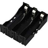 TRU COMPONENTS TC-13220712 Batterijhouder 3 18650 Contactpolen (l x b x h) 78 x 60 x 21 mm