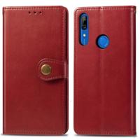 Retro effen kleur lederen gesp mobiele telefoon bescherming lederen draagtas met Lanyard & fotolijstjes & kaartsleuf & portemonnee & beugel functie vo