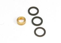 Washer, 7x10x1.0 (2), 7x10x0.5 (1) black steel (shims for flywheel spacing), washer, 5x8.2.8 brass (1) (shim for clutch bell spacing) for revo big ...